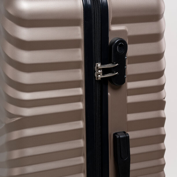 Travel vision durable ABS 4 pcs luggage set, champagne image number 5