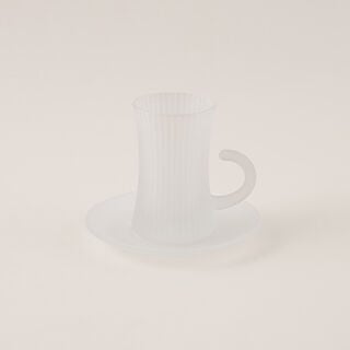 Dallaty tea set 18pcs frosted with line pattern