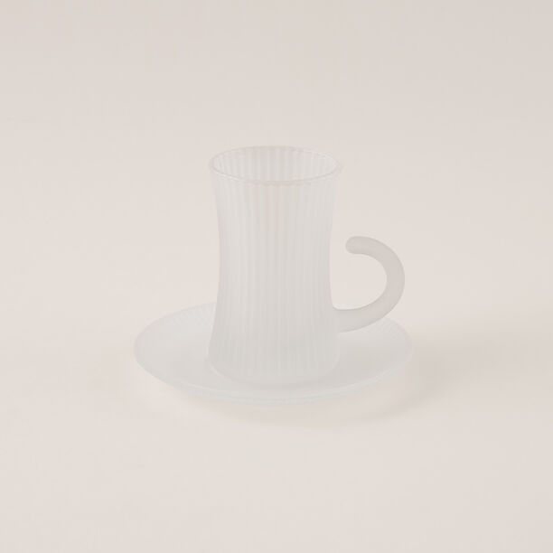 Dallaty tea set 18pcs frosted with line pattern image number 3