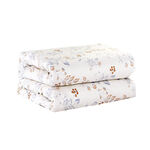 Unique home 6pc faded leafs super king cotton comforter set 260*240cm image number 5