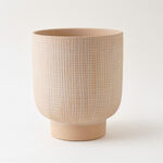 Designers made ceramic planter, beige 17.5*20.5cm image number 0
