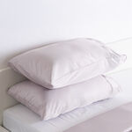 Boutique blanche 500tc egyptian cotton super king duvet set 260*220 cm violet image number 4
