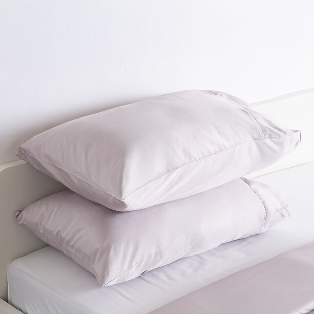 Boutique blanche 500tc egyptian cotton super king duvet set 260*220 cm violet image number 4