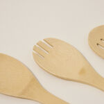 Bamboo Utensils 5 Pcs Set Inside Holder image number 3