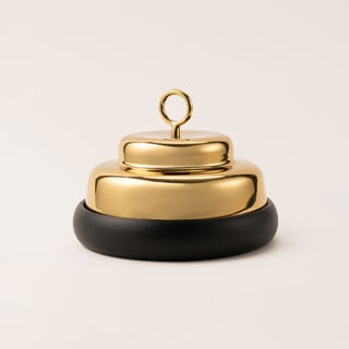 La Mesa gold metal food server 30*30*18 cm