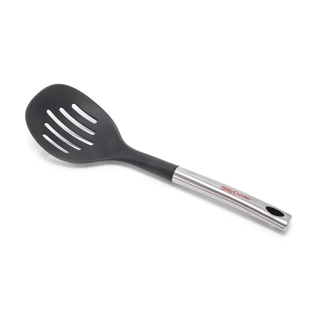 Betty Crocker Plastic Slotted Spoon W/Ss Handle L: 35 Cm image number 1
