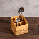 Bamboo Carved Utensil Box image number 2