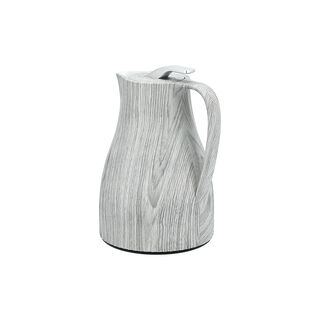 Dallaty plastic vacuum flask grey wooden 1L