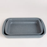 Alberto dark grey granite oven tray set 2 pcs image number 1