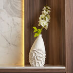 Off white resin coral vase 20*20.2*36 cm image number 4
