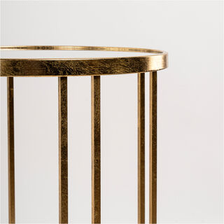 2 Pcs Nested Table Gold