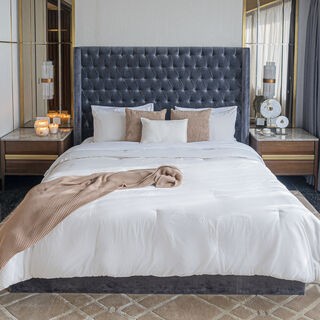 3 Piece Jacquard Comforter King Size Set