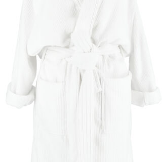 Bath Robe Ribbed Size: S / M