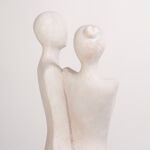 Homez off white resin woman sculpture 14.8*9.7*38.2 cm image number 3