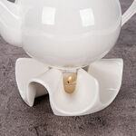 Dallaty porcelain white pot warmer 14*14*4.7 cm image number 0