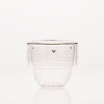 Dallaty white glass Saudi coffee cups set 6 pcs image number 1