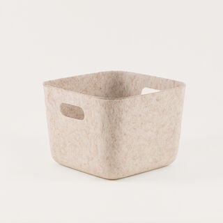 هومز صندوق تخزين، أبيض مكسور 25*25*18 سم