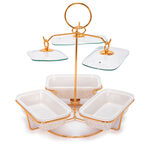 3 Pcs Rectangle Food Warmer With Stand image number 2