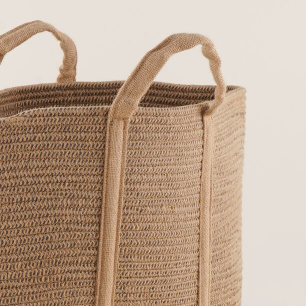 هومز سلة تخزين مستطيلة من الجوت الطبيعي، بني image number 1