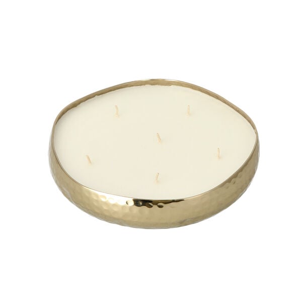 Candle Tray Hammered Gold image number 2