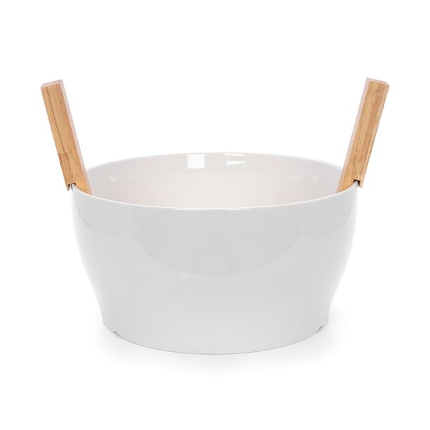 La Mesa Salad Bowl With Acacia Servers image number 0