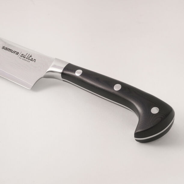 Samura damascus steel sultan chef's knife 7'',164mm in black image number 2