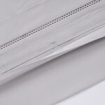 Boutique Blanche Ladder Lace Duvet Cover Set 100% Cotton 300Tc Light Grey 260*240 Cm image number 3