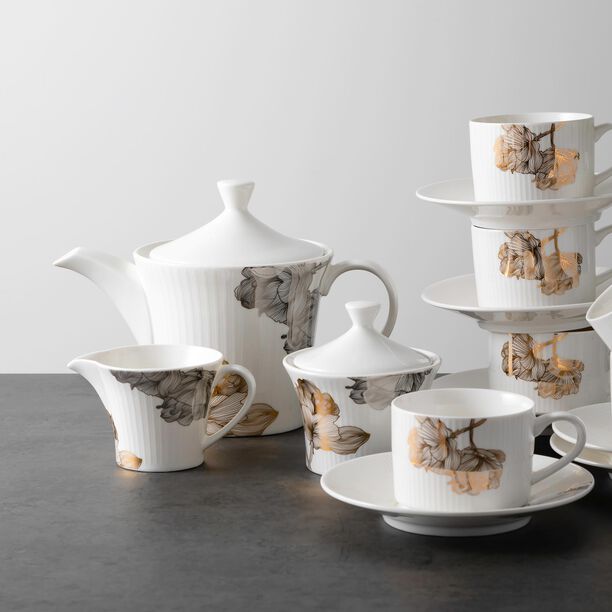 La Mesa Porcelain Tea Set 17 Pieces Golden Garden image number 2