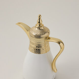 Dallaty set of 2 gold steel vacuum flask