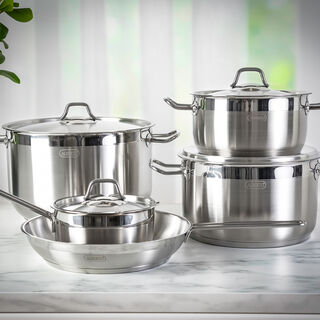 Alberto Stainless Steel Cookware Set 9 Pieces