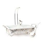Rectangle Food Warmer With Hanger Silver  image number 0