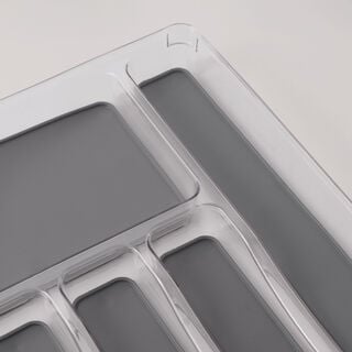 Alberto non slip 6 compartments drawer organizer 40*32*4.7cm, clear