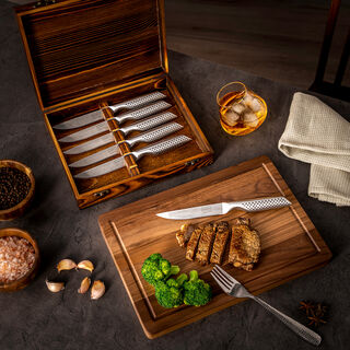 Alberto Stainless steel 1.4116 German Steel 5" 6 Pcs Steak Knife Set