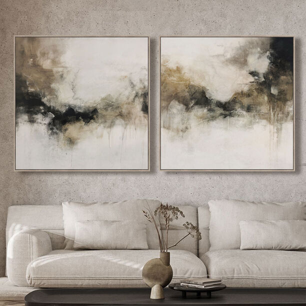 Homez wall art set of 2 100*100*4cm image number 0