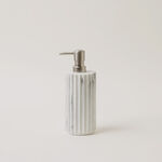Homez polyresin lotion dispenser, white 7.6*4.5*20cm image number 0