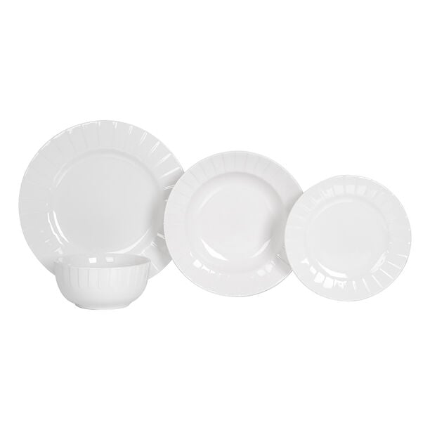 La Mesa 16 Pieces Dinner Set White image number 1