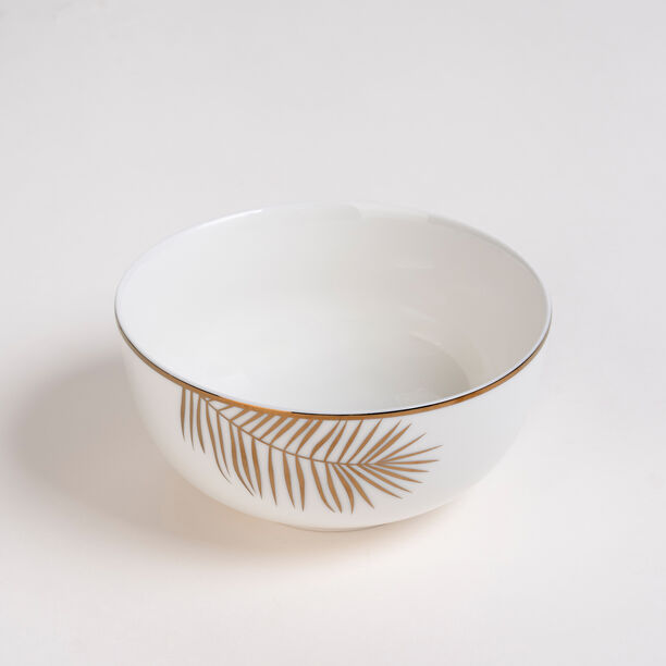 La Mesa 2 Pieces Bowl Gold Leaf N Bone 5.5 image number 1