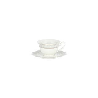 La Mesa grey bone porcelain dinner set 47 pcs