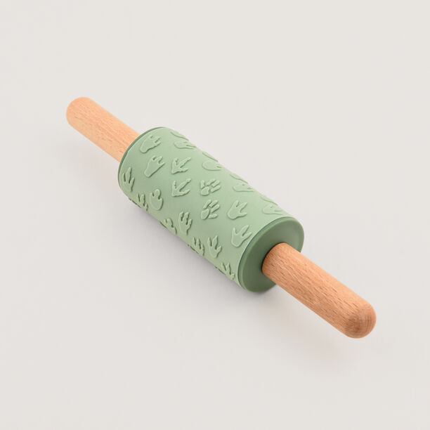 Pentola mini rolling pin with footprint stamp, green 22.8*4.4*4.4 cm image number 0
