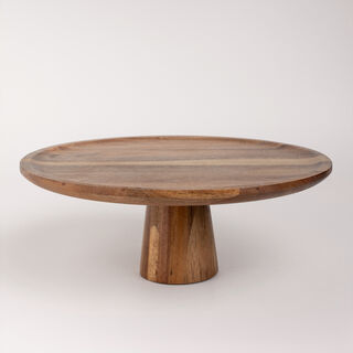 Alberto wooden cake dome with stand 36*13.5 cm