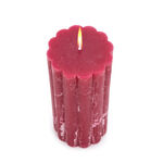 Pillar Candle Rustic, Ridge Burgundy Berry  image number 2