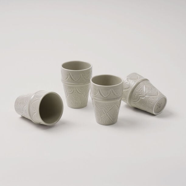 Dallaty Moroccan Tea Cup Grey, 6 Pieces image number 3