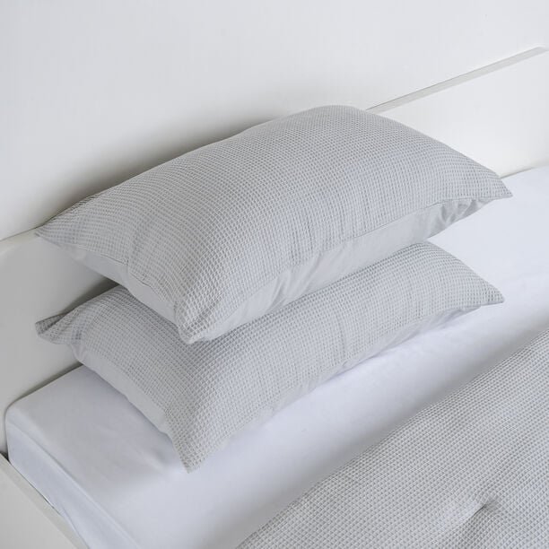 3 Piece Cotton Waffle King Size Comforter Set image number 5