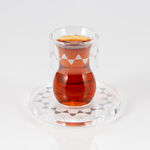 دلتي طقم بيالات شاي أكريليك مع صحون 12 قطعة image number 0