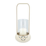 Waraq Ceramic Lantern 15.5*15.5*36 Cm image number 1