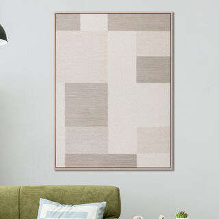 Homez geometric design canvas art in a wooden frame 60* 80*4.5cm
