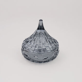 دلتي تمرية زجاج 12.7*12.8سم، رمادي