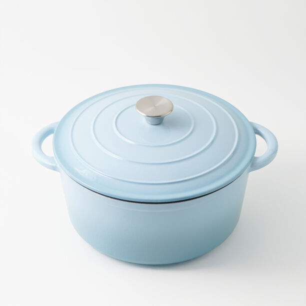 Alberto enameled cast iron dutch oven 6L, blue image number 1