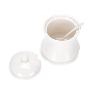 Sugar Pot 1Pc Porcelain White