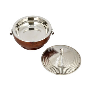 Small Food Warmer nickel Plated